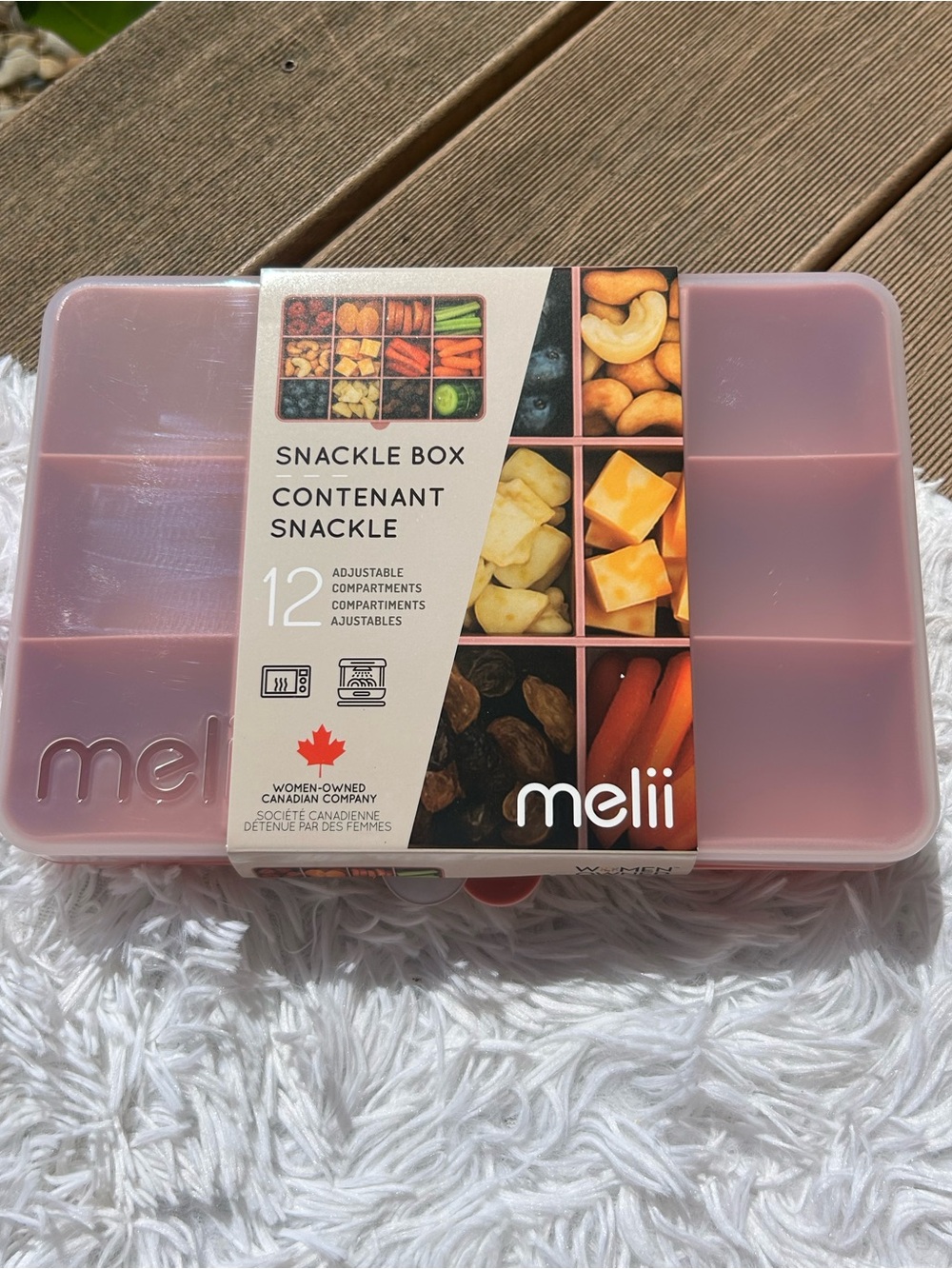 🩶5/$30 Melii 12-Compartment Snackle Box 
Pink NEW
